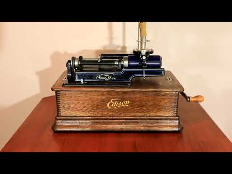 "Volksleider Potpourri No. 2" Military Band on German Series Edison Blue Amberol cylinder 26188