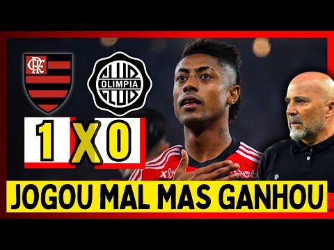 MELHORES MOMENTOS DE FLAMENGO 1 X 0 OLIMPIA | LIBERTADORES