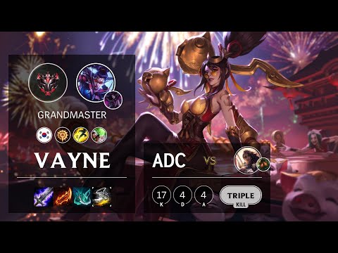 Vayne ADC vs Samira - KR Grandmaster Patch 10.20