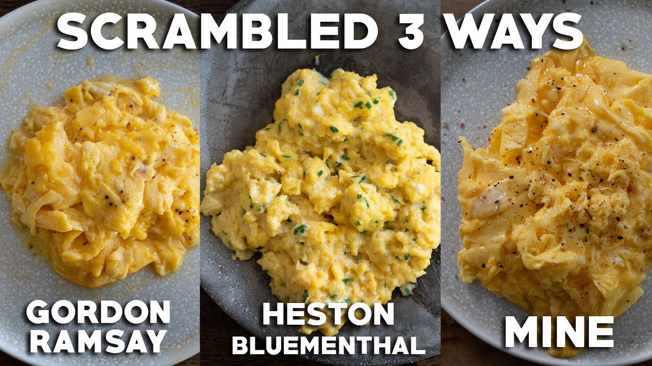 Perfect Scrambled Eggs Gordon Ramsay and Heston Blumenthal
