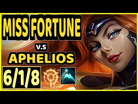 BMAV (MISS FORTUNE) vs APHELIOS - 6/1/8 KDA BOTTOM ADC GAMEPLAY - KR Ranked GRANDMASTER