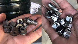 Electroplating Old and Rusty Bolts DIY