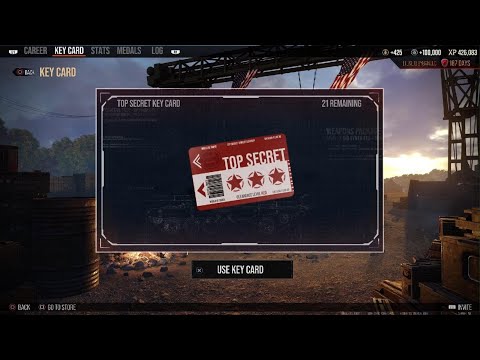 27 Top Secret key cards World of Tanks Console