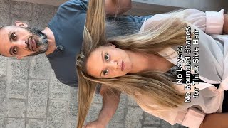 No Layers, No Rounded Shapes for Thick Side Hair