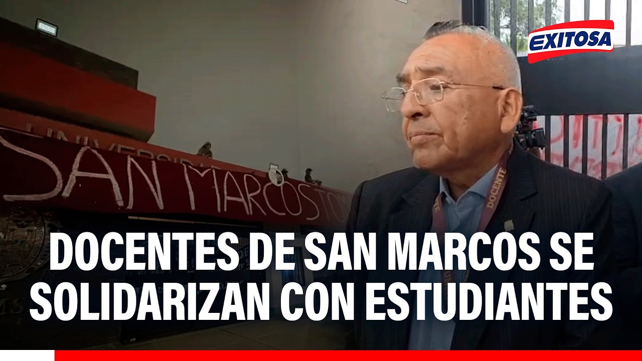 🔴🔵 Docentes de la universidad San Marcos se solidarizan con estudiantes