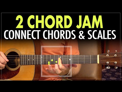 2 Chord Jam - Connect chord shapes to the major scale. Visualize the changes - Guitar Lesson EP412
