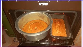 Bake a cake in an Electric Oven without a baking tin|| #vlogs #vlogmasday9 #villagelife