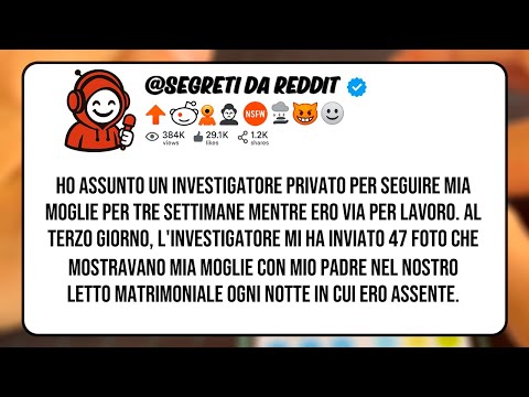 Ho assunto un investigatore privato per seguire mia moglie per tre settimane mentre