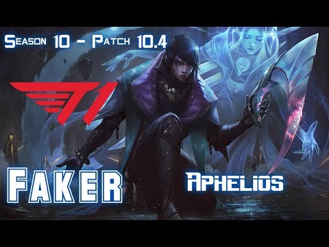 T1 Faker APHELIOS vs VARUS ADC - Patch 10.4 KR Ranked
