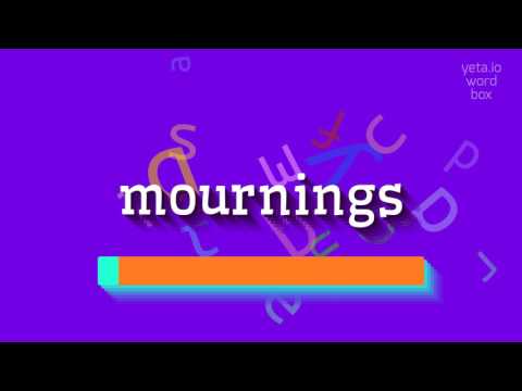 How to say "mournings"! (High Quality Voices)