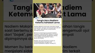 Tangis Haru Nadiem Makarim Ketemu Sahabatnya Driver Ojol seusai Sidang Kasus Chromebook