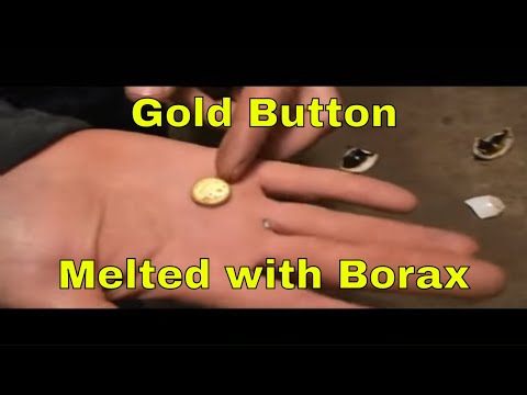 How To Melt Gold With Borax, Fine Gold Dust To Dore Button At Home Or Mine MBMM