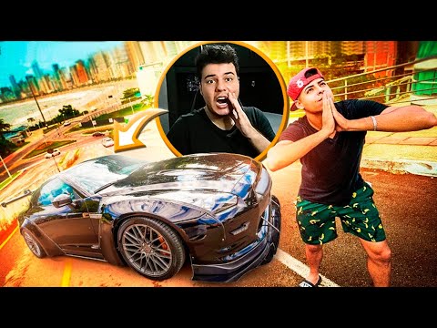 RENATO GARCIA VIAJOU COM O GODZILLA GTR PARA PRAIA