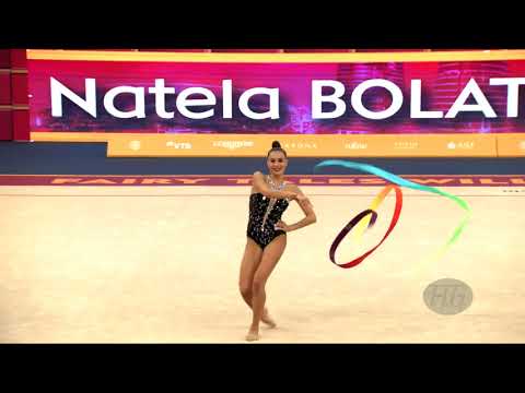 BOLATAEVA Natela (GEO) - 2019 Rhythmic Worlds, Baku (AZE) - Qualifications Ribbon