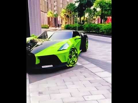 Exotic Cars | Green/ Black Bugatti