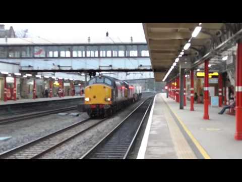 37059 with 37069 dit 6k73 Sellafield - Crewe flasks, 18th April 2017