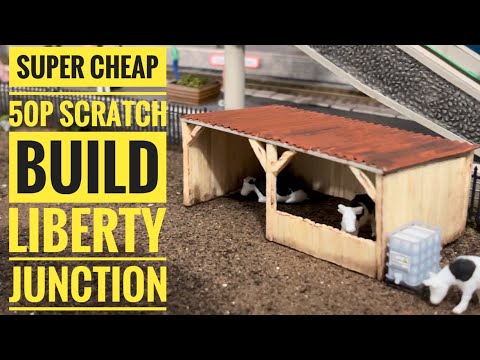 Super cheap scratch build animal shelter for your model railway - Liberty Junction handy hints 11
