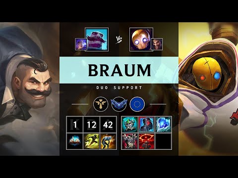 Braum Support vs Blitzcrank - EUW Diamond Patch 25.16