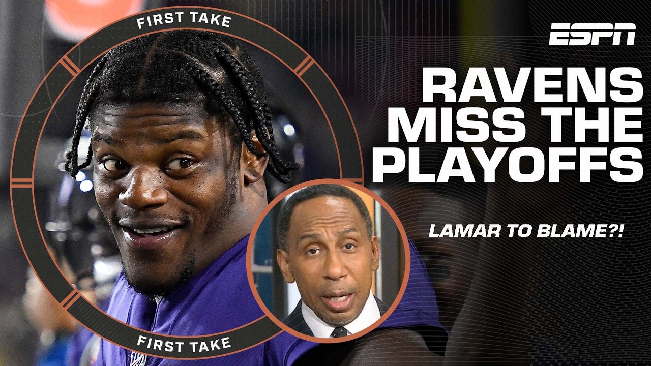 Why Stephen A. isn’t blaming Lamar Jackson for the Ravens missing the playoffs | First Take