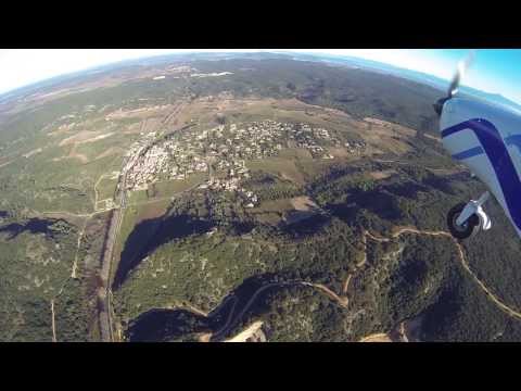 le pont du Gard splendeur  vue du ciel par fred et son ulm