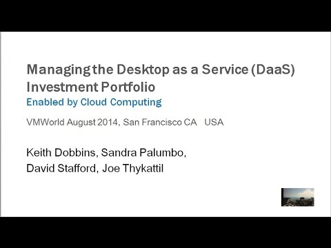 VMWorld 2014 Cloud Desktops DaaS Investment Portfolio, San Francisco, CA USA