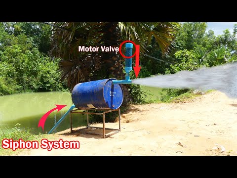 We turn PVC pipe into Hight speed water pump without electricity easy way to pull water from river