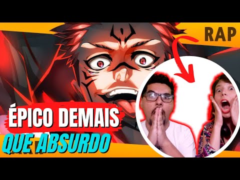 Casal reagindo a RAP do Sukuna - Takeru O Rei das Maldições [PRIMEIRA REAÇÃO ANIMES SEM TRILHOS]