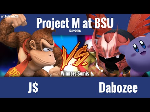 Project M at BSU 1: J$ (DK) vs. Dabozee (Meta Knight, Kirby) - Winners Semis