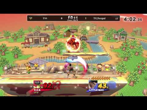 FD11 Singles Losers Top 24 - TSS (R.O.B.) vs TG|Senpai (Little Mac)