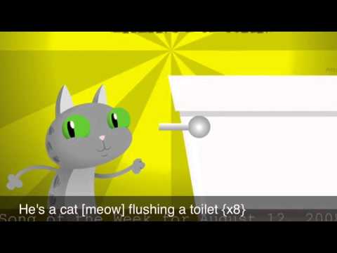 Cat flushing a toilet - Parry Grip