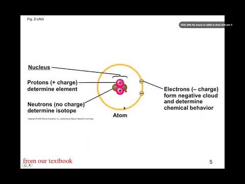Ch 2,3,4 Atoms, BIO105 Introductory Biology, David Champlin, USM