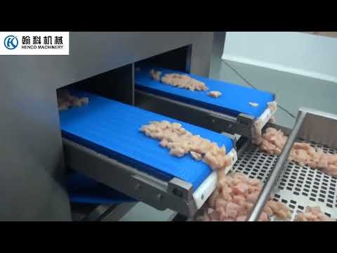 Intelligent meat dicing line
