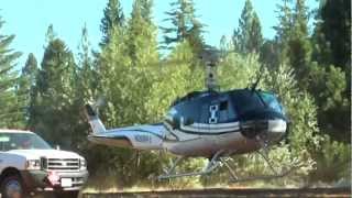 preview picture of video 'Nevada City - PG&E Helicopter at The Sportsman's Club'