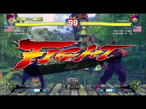 Diner Twitch (Viper) Vs Faust (Akuma) | USF4