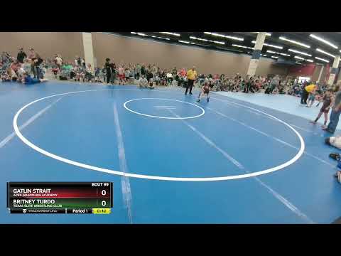 55-56 Lbs Round 2 - Britney Turdo, Texas Elite Wrestling Club Vs Gatlin Strait, Apex Grappling Aca