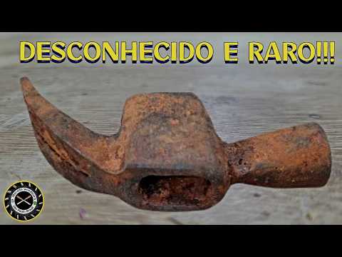 MARTELO RARO E POUCO CONHECIDO- Restauração complea, e ainda como fazer o cabo totalmente a mão!!!