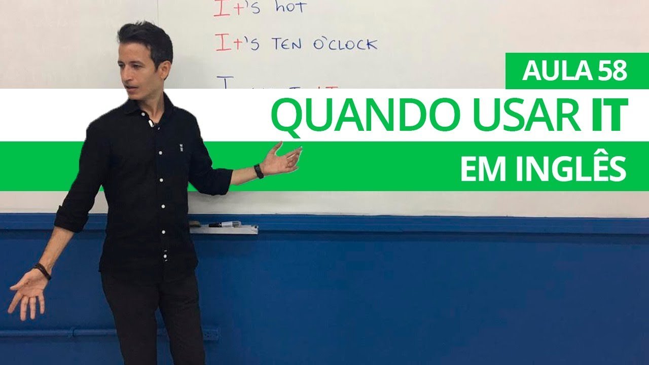 QUANDO USAR IT EM INGLÊS - AULA 58 PARA INICIANTES - PROFESSOR KENNY