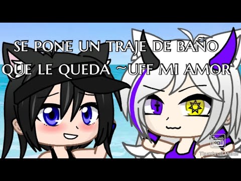 se pone un traje de baño que le queda ~uff mi amor / gacha club