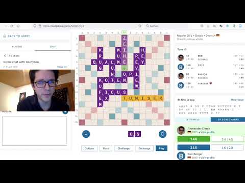Scrabble | Livespiel #2: vs. Ben Berger