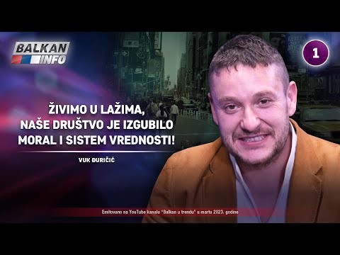 INTERVJU: Vuk Đuričić - Živimo u lažima, naše društvo je izgubilo sistem vrednosti! (13.3.2023)