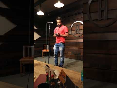 Aman Sinha Poetry performance at The habitat