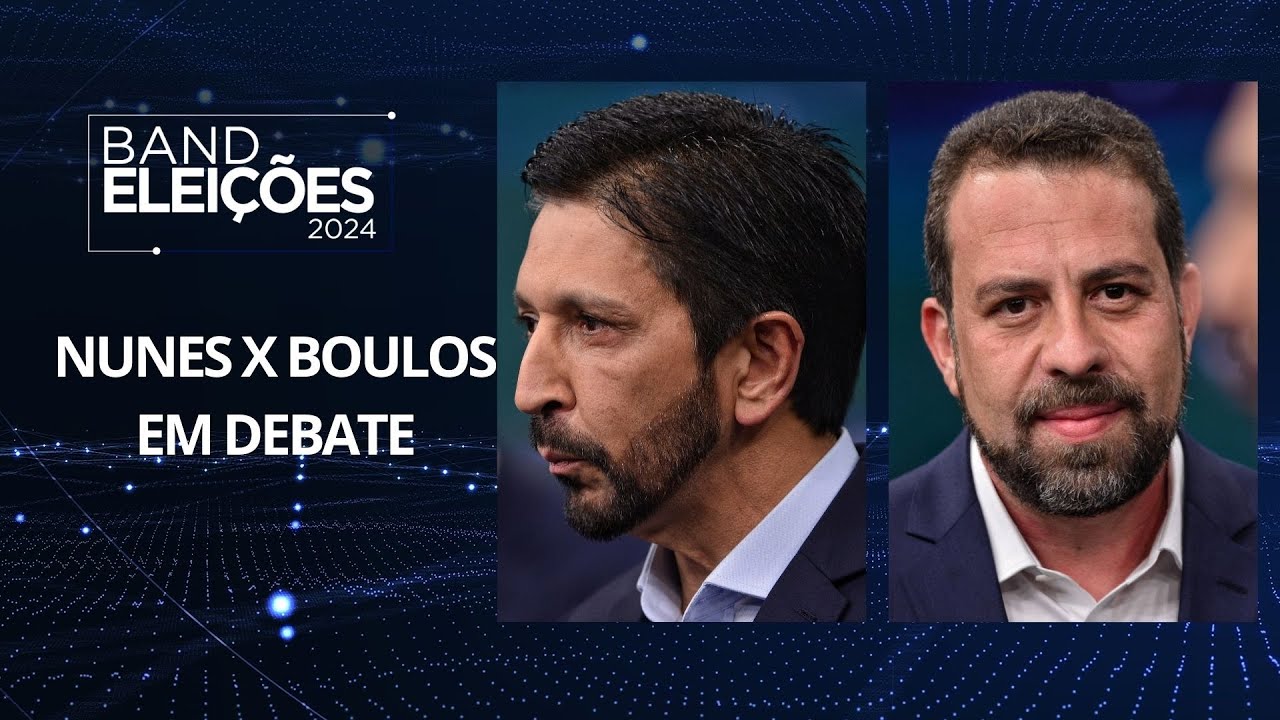 Nunes e Boulos trocam acusações sobre apagão em São Paulo durante debate na Band; assista