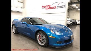 preview picture of video '2009 Corvette Z06 SOLD SOLD SOLD  3LZ Jetstream Blue Leather Dash Munro Motors'