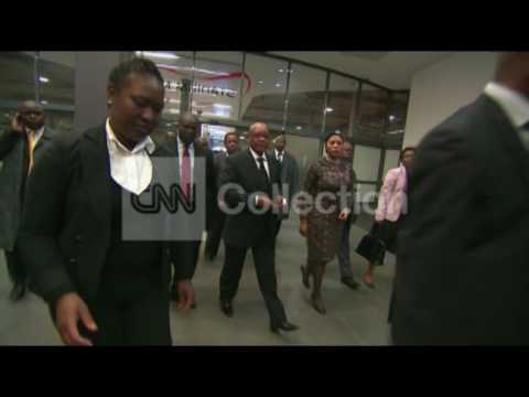 MANDELA MEMORIAL: PRES ZUMA ARRIVAL