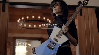 Video thumbnail for St. Vincent's Ernie Ball Music Man Signature Guitar with Guitar Center by Guitar Center
