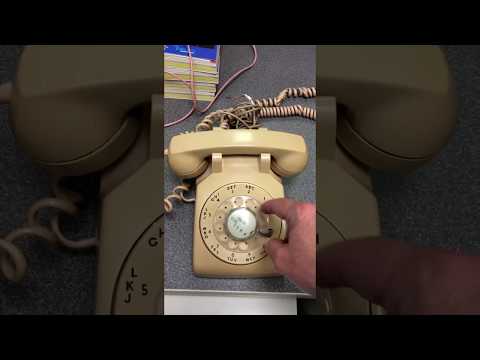 This is how an Old Rotary Phone works, I dial my old phone number when I was a kid.