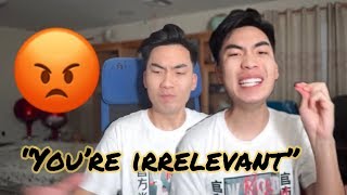 what happen when you call ricegum &quot;irrelevant&quot;