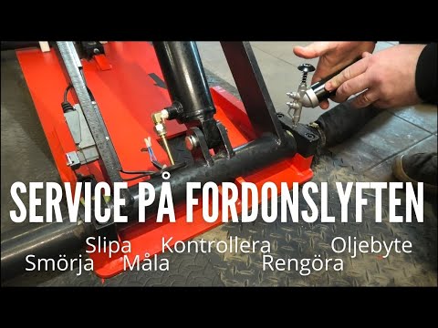 Storservice på servicelyften Weber KHB 1000E