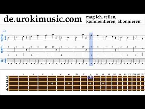Ukulele Unterricht Jingle Bell Rock Noten Lernen Teil#1 um-i995
