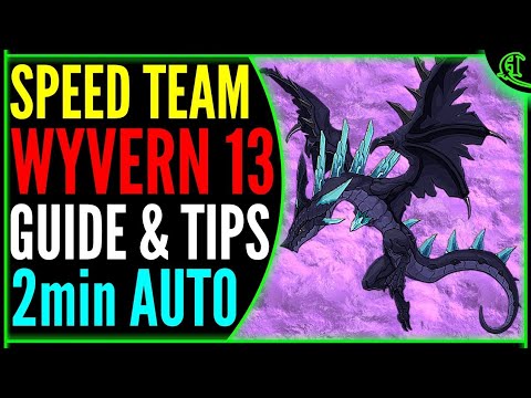 Wyvern 13 Auto Speed Team (3x F2P + SSB) Epic Seven W13 Epic 7 PVE Gameplay Review E7 [Guide & Tips] Video
